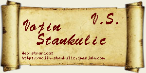 Vojin Stankulić vizit kartica